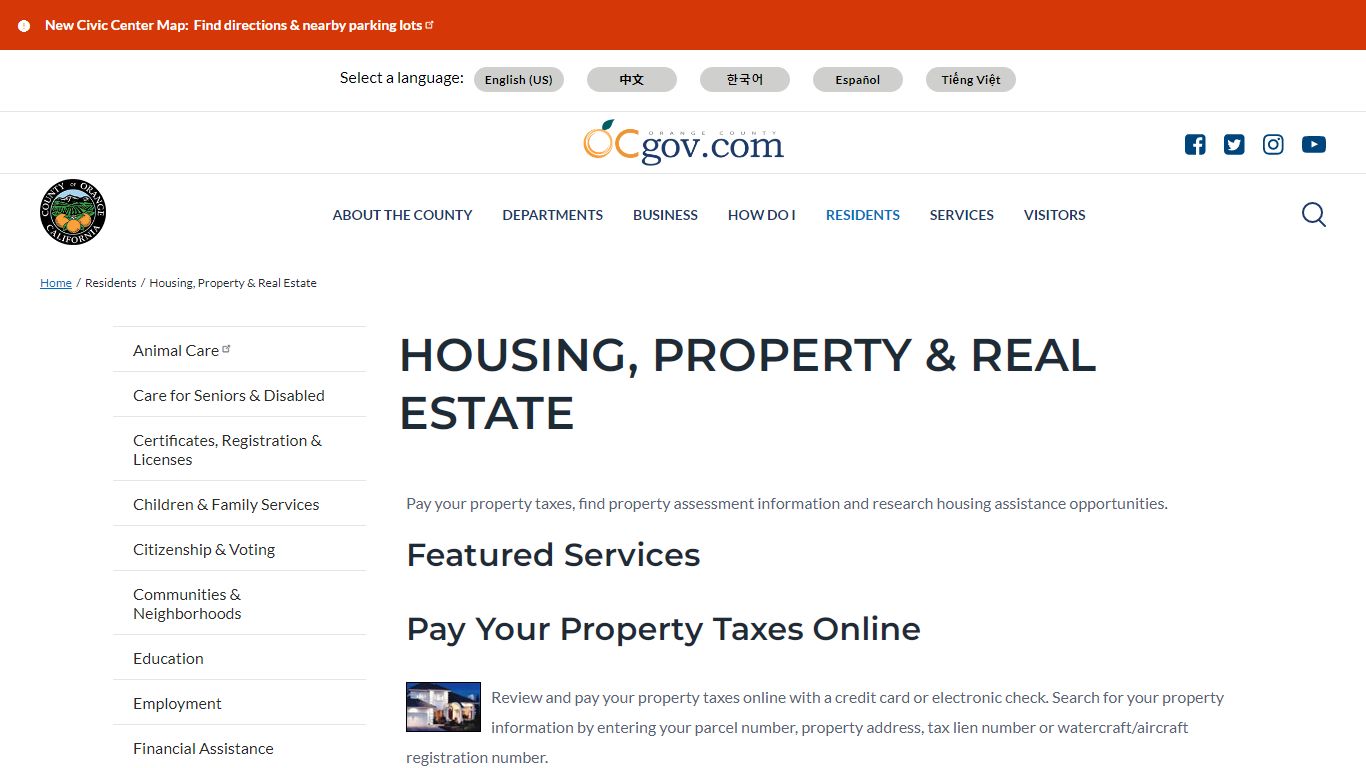 Housing, Property & Real Estate | Orange County